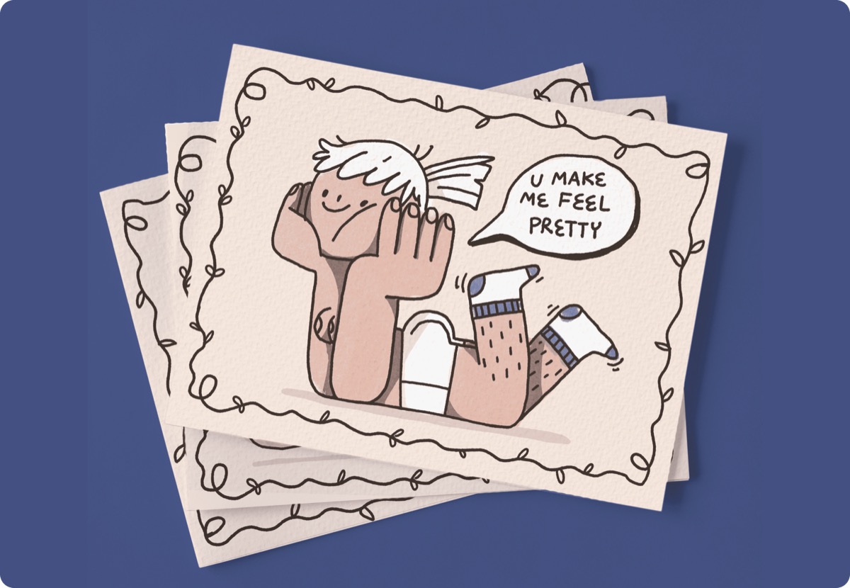 Amour postcards